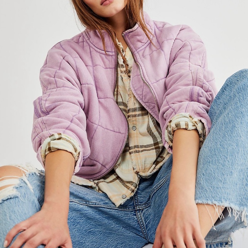 FREE PEOPLE QUILTED DOLMAN JACKET